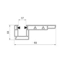 Aluprof Rolladen Aluprof PVC Maxi Führungsschiene PPRA/17