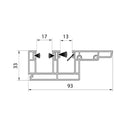 Aluprof Rolladen Aluprof PVC Maxi Führungsschiene RA für MKT PPMRA/17