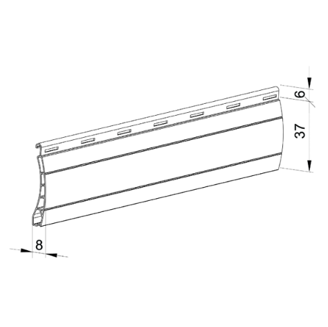 Aluprof Rolladen Aluprof PVC Rolladenpanzer perforiert PT37