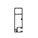 Aluprof Rolladen Anthrazit (ähnlich RAL7016) / 50cm Aluprof ALU Fassaden Jalousie Führungsschiene APPF und PPF