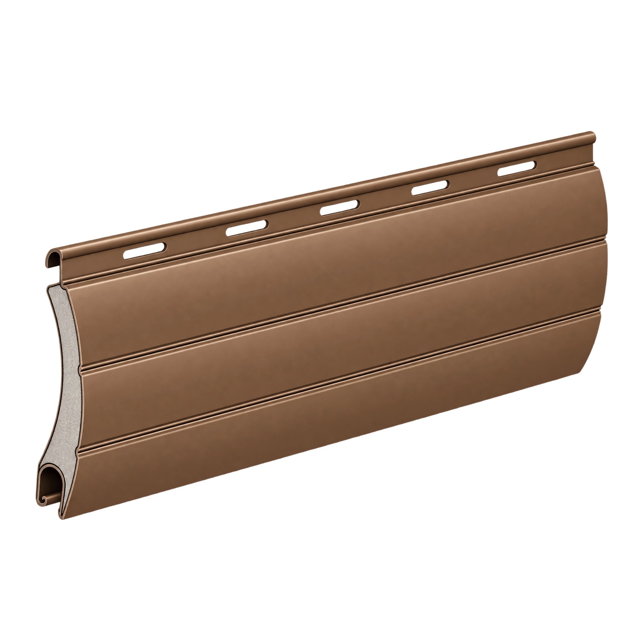 Aluprof Rolladen Braun (09) / 40cm Aluprof ALU Rollladenpanzer perforiert PAB52