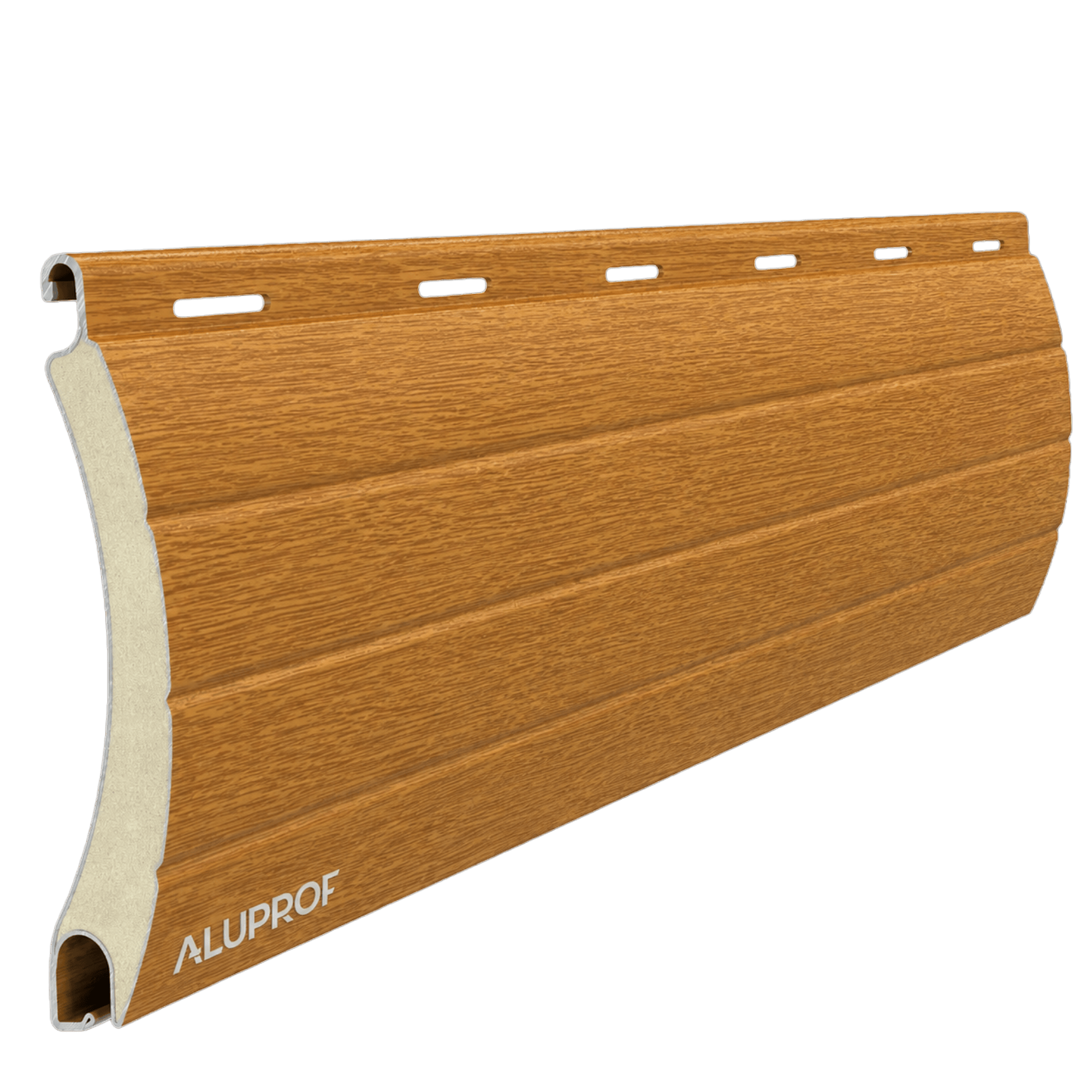 Aluprof Rolladen Goldeiche (R30) / 40cm Aluprof ALU Rollladenpanzer perforiert PA52