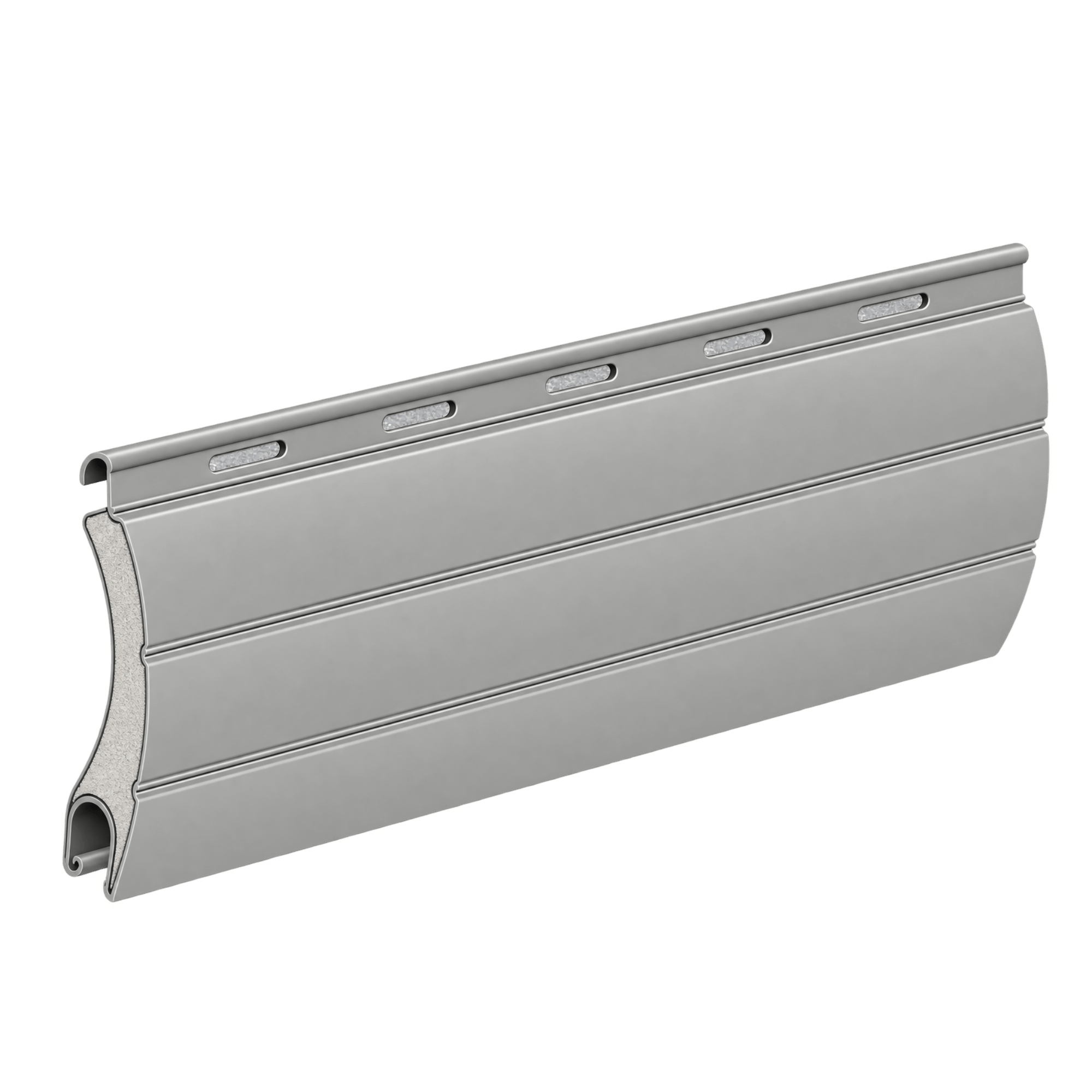 Aluprof Rolladen Grau (03) (Ähnlich 7038) / 40cm Aluprof ALU Rollladenpanzer perforiert PAB52