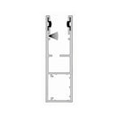 Aluprof Rolladen Grau (ähnlich RAL7038) / 100cm Aluprof ALU Führungsschiene PP110Z