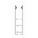 Aluprof Rolladen Grau (ähnlich RAL7038) / 100cm Aluprof ALU Führungsschiene PP150Z/G