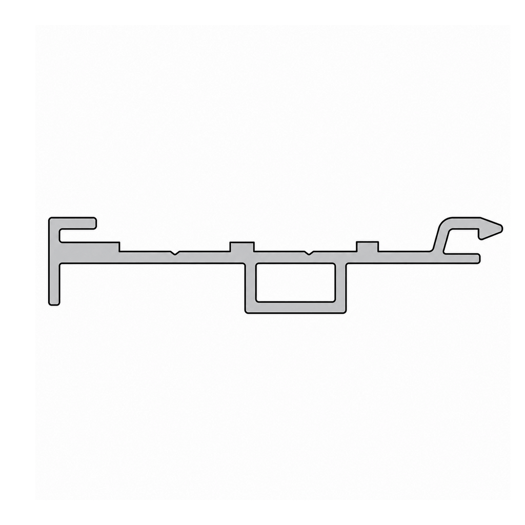 Aluprof Rolladen Weiß (02) / 100cm Aluprof Kasten-Anpassungsprofil mit Kragarm PSAW/6,8