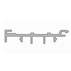 Aluprof Rolladen Weiß (02) / 100cm Aluprof Kasten-Anpassungsprofil mit Kragarm PSAW/6,9