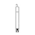 Aluprof Rolladen Weiss / 40cm Aluprof ALU-Endstab mit Gummidichtung LDG-E
