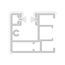 Aluprof Rolladen Weiß / 50cm Aluprof ALU Mini Führungsschiene PPA35/12