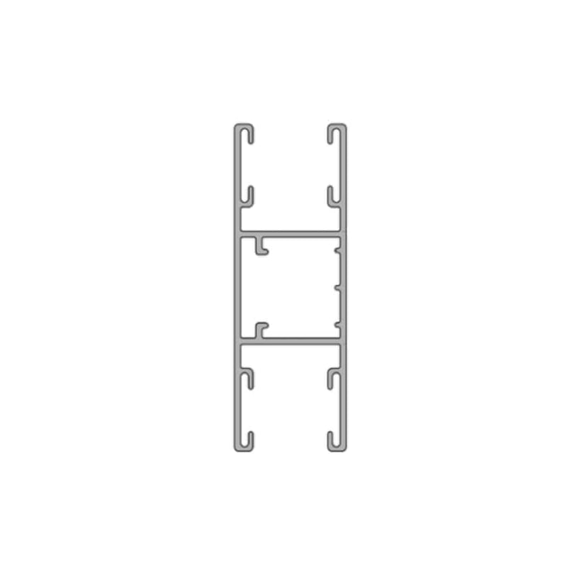 Aluprof Rolladen Weiß (ähnlich RAL9016) / 100cm Aluprof ALU Doppelführungsschiene PPD79/18/G