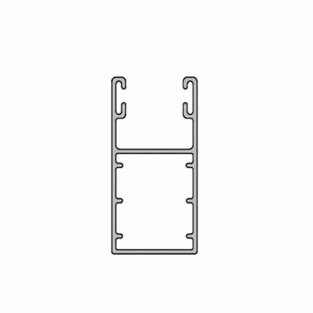 Aluprof Rolladen Weiß (ähnlich RAL9016) / 100cm Aluprof ALU Führungsschiene PP53