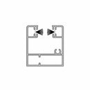 Aluprof Rolladen Weiß (ähnlich RAL9016) / 100cm Aluprof ALU Führungsschiene PPAMB/35/12