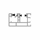 Aluprof Rolladen Weiß (ähnlich RAL9016) / 100cm Aluprof ALU Führungsschiene PPAMB/35/17