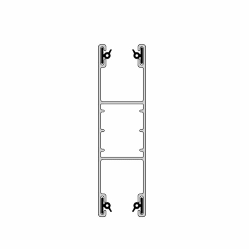 Aluprof Rolladen Weiß (ähnlich RAL9016) / 100cm Aluprof ALU Führungsschiene PPD79/G