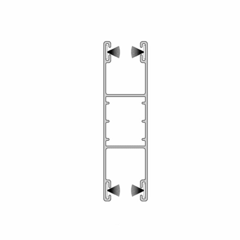 Aluprof Rolladen Weiß (ähnlich RAL9016) / 100cm Aluprof ALU Führungsschiene PPD79/S