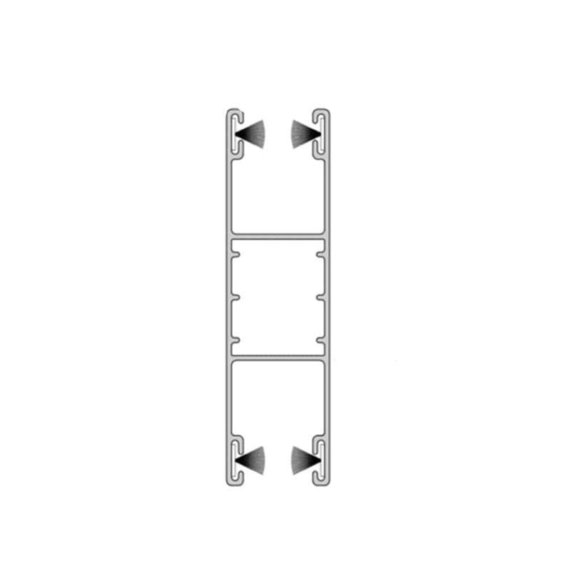 Aluprof Rolladen Weiß (ähnlich RAL9016) / 100cm Aluprof ALU Führungsschiene PPD79/ST