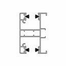 Aluprof Rolladen Weiß (ähnlich RAL9016) / 100cm Aluprof ALU Führungsschiene PPDA-P60/17
