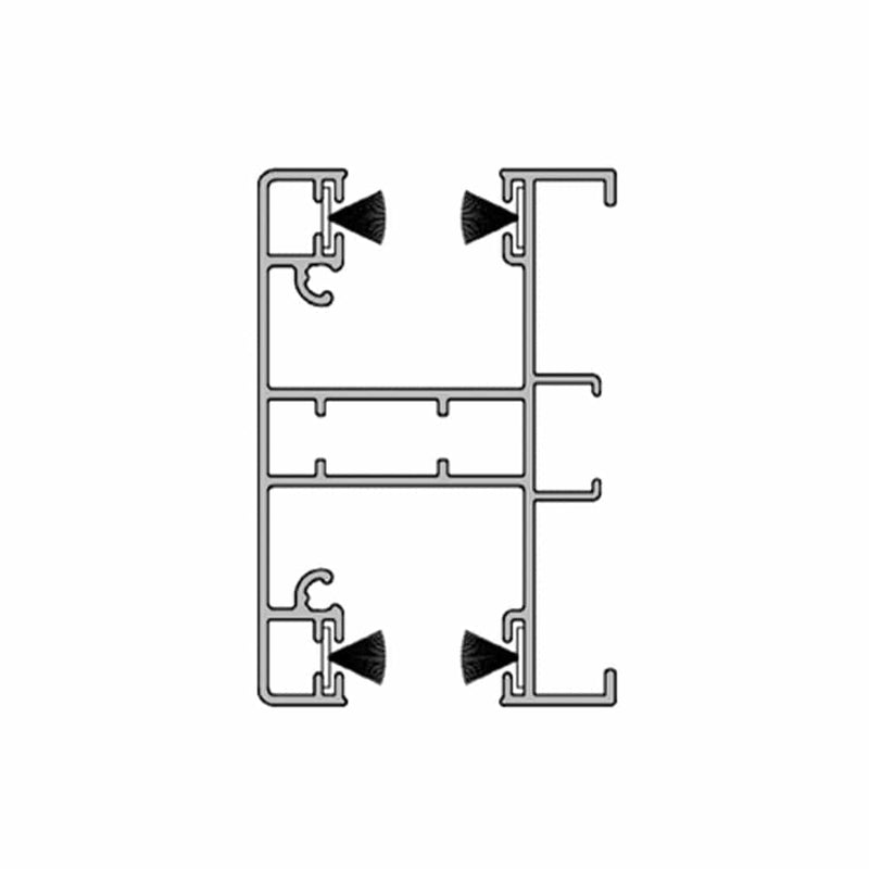Aluprof Rolladen Weiß (ähnlich RAL9016) / 100cm Aluprof ALU Führungsschiene PPDA-P60/17