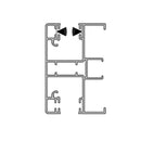 Aluprof Rolladen Weiß (ähnlich RAL9016) / 100cm Aluprof ALU Führungsschiene PPDA60/12