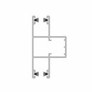 Aluprof Rolladen Weiß (ähnlich RAL9016) / 100cm Aluprof ALU Führungsschiene PPDMO79/S