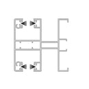 Aluprof Rolladen Weiß (ähnlich RAL9016) / 100cm Aluprof ALU Führungsschiene PPMO60/12