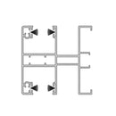 Aluprof Rolladen Weiß (ähnlich RAL9016) / 100cm Aluprof ALU Führungsschiene PPMO60/17