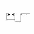 Aluprof Rolladen Weiß (ähnlich RAL9016) / 100cm Aluprof ALU Führungsschiene PPMOARA/17