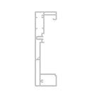 Aluprof Rolladen Weiß (ähnlich RAL9016) / 100cm Aluprof ALU Führungsschiene PPSRS/35/120/T