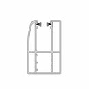 Aluprof Rolladen Weiß (ähnlich RAL9016) / 100cm Aluprof ALU Führungsschiene PPW66/ODS/10/S