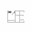 Aluprof Rolladen Weiß (ähnlich RAL9016) / 100cm Aluprof ALU Führungsschiene PPZ32/ODS/MZN