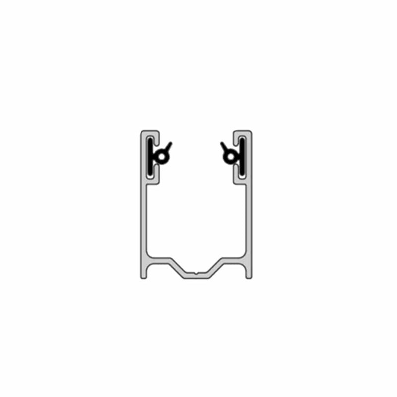 Aluprof Rolladen Weiß (ähnlich RAL9016) / 100cm Aluprof ALU Führungsschiene PU29/G