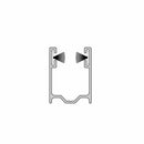 Aluprof Rolladen Weiß (ähnlich RAL9016) / 100cm Aluprof ALU Führungsschiene PU29/S