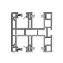 Aluprof Rolladen Weiß (ähnlich RAL9016) / 100cm Aluprof PVC Maxi Führungsschiene PPDM-P60/17