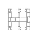 Aluprof Rolladen Weiß (ähnlich RAL9016) / 100cm Aluprof PVC Maxi Führungsschiene PPDMW-P60/17