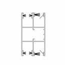 Aluprof Rolladen Weiß (ähnlich RAL9016) / 200cm Aluprof ALU Führungsschiene PPDO79/ST