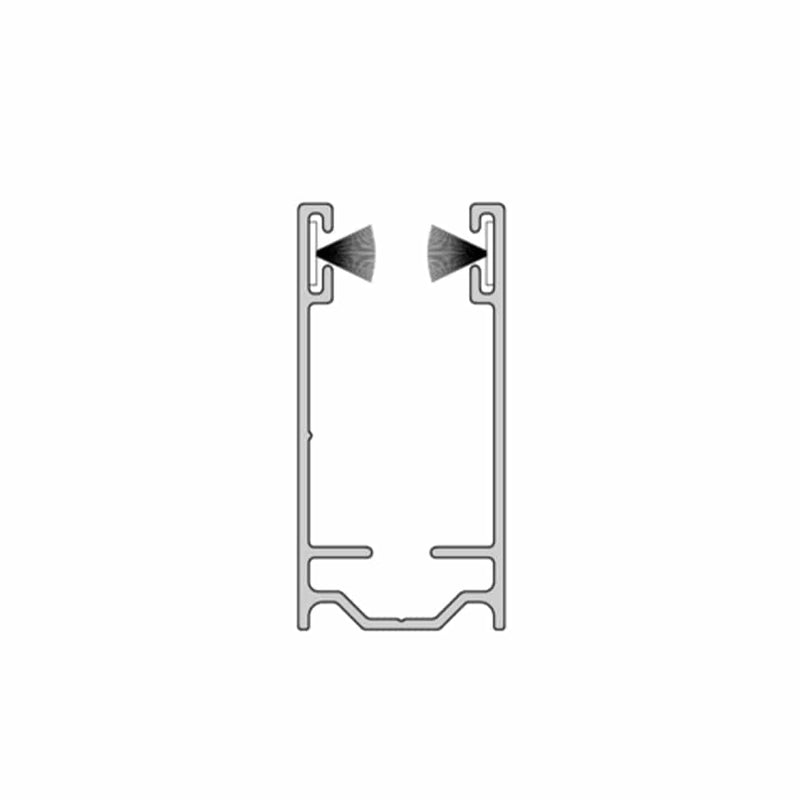 Aluprof Rolladen Weiß (ähnlich RAL9016) / 200cm Aluprof ALU Führungsschiene PU45/14/S
