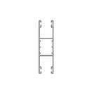 Aluprof Rolladen Weiß (ähnlich RAL9016) / 50cm Aluprof ALU Doppelführungsschiene PPD79