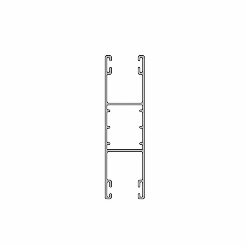 Aluprof Rolladen Weiß (ähnlich RAL9016) / 50cm Aluprof ALU Doppelführungsschiene PPD79