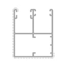 Aluprof Rolladen Weiß (ähnlich RAL9016) / 50cm Aluprof ALU Doppelführungsschiene PPDO53/S