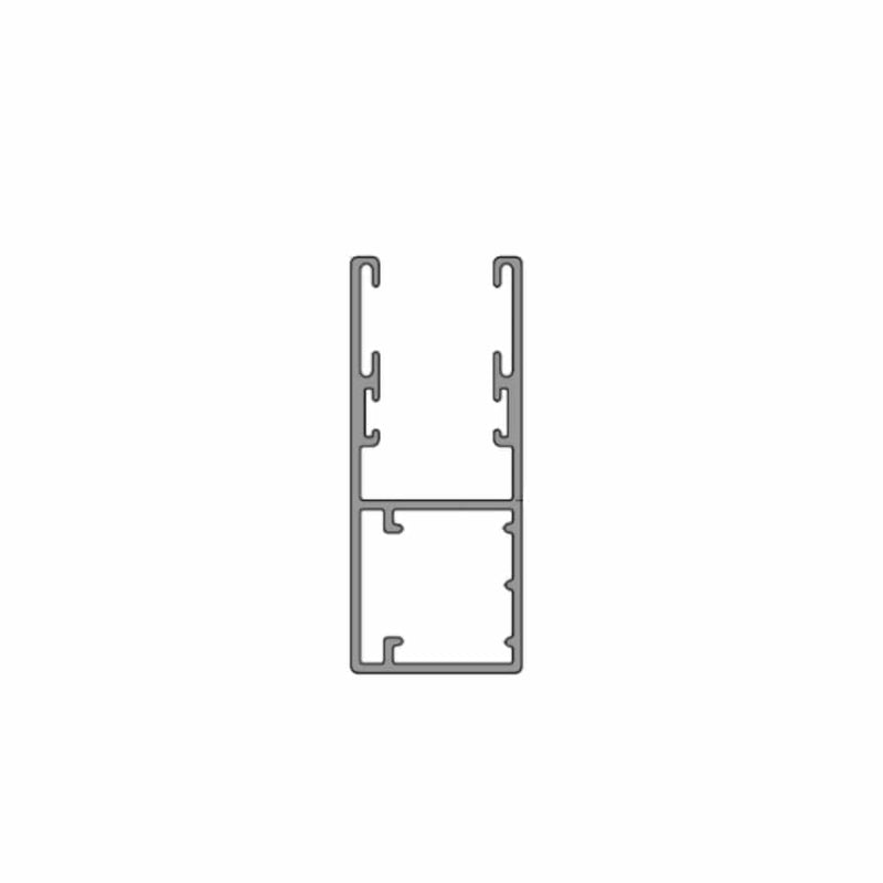 Aluprof Rolladen Weiß (ähnlich RAL9016) / 50cm Aluprof ALU Führungsschiene PP66/GS