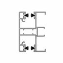 Aluprof Rolladen Weiß (ähnlich RAL9016) / 50cm Aluprof ALU Führungsschiene PPDA-P60/12