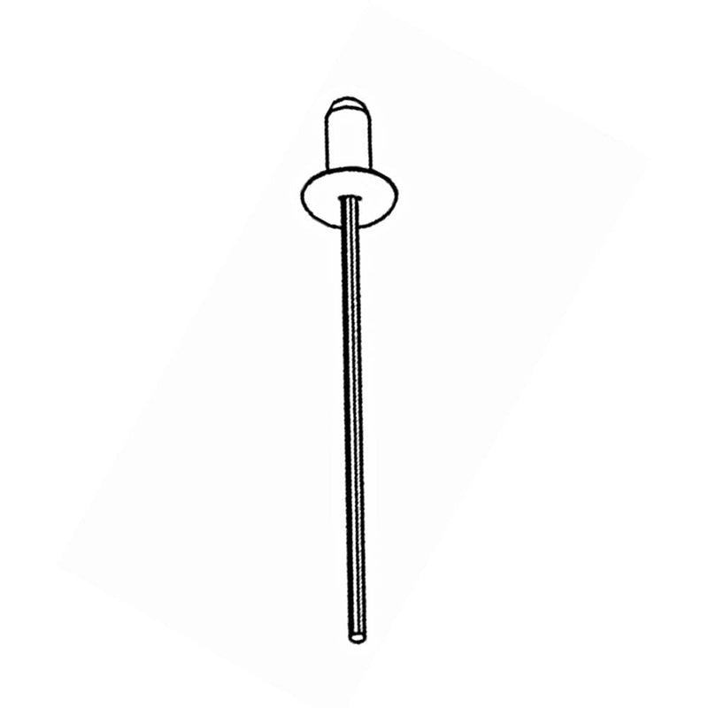 Aluprof Rolladen Weiß Aluprof Alu-Popnieten 4/8 für Rollladenkasten