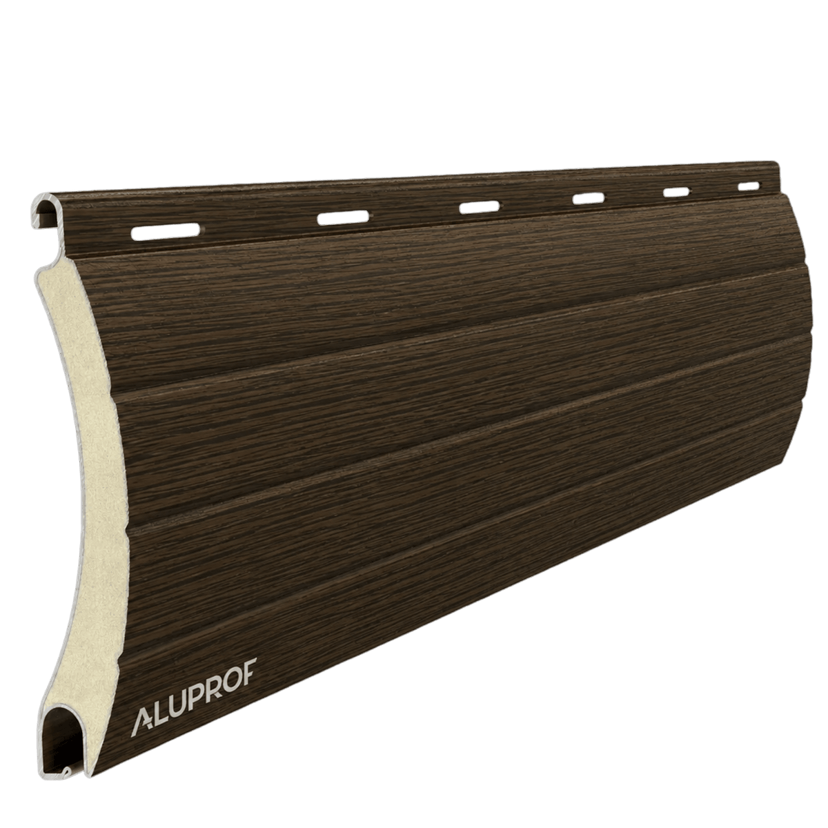 Aluprof Rolladen Wenge (36) / 40cm Aluprof ALU Rollladenpanzer perforiert PA52