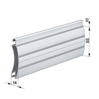 Aluprof Rolltor Aluprof ALU Rolladenpanzer unperforiert PA55