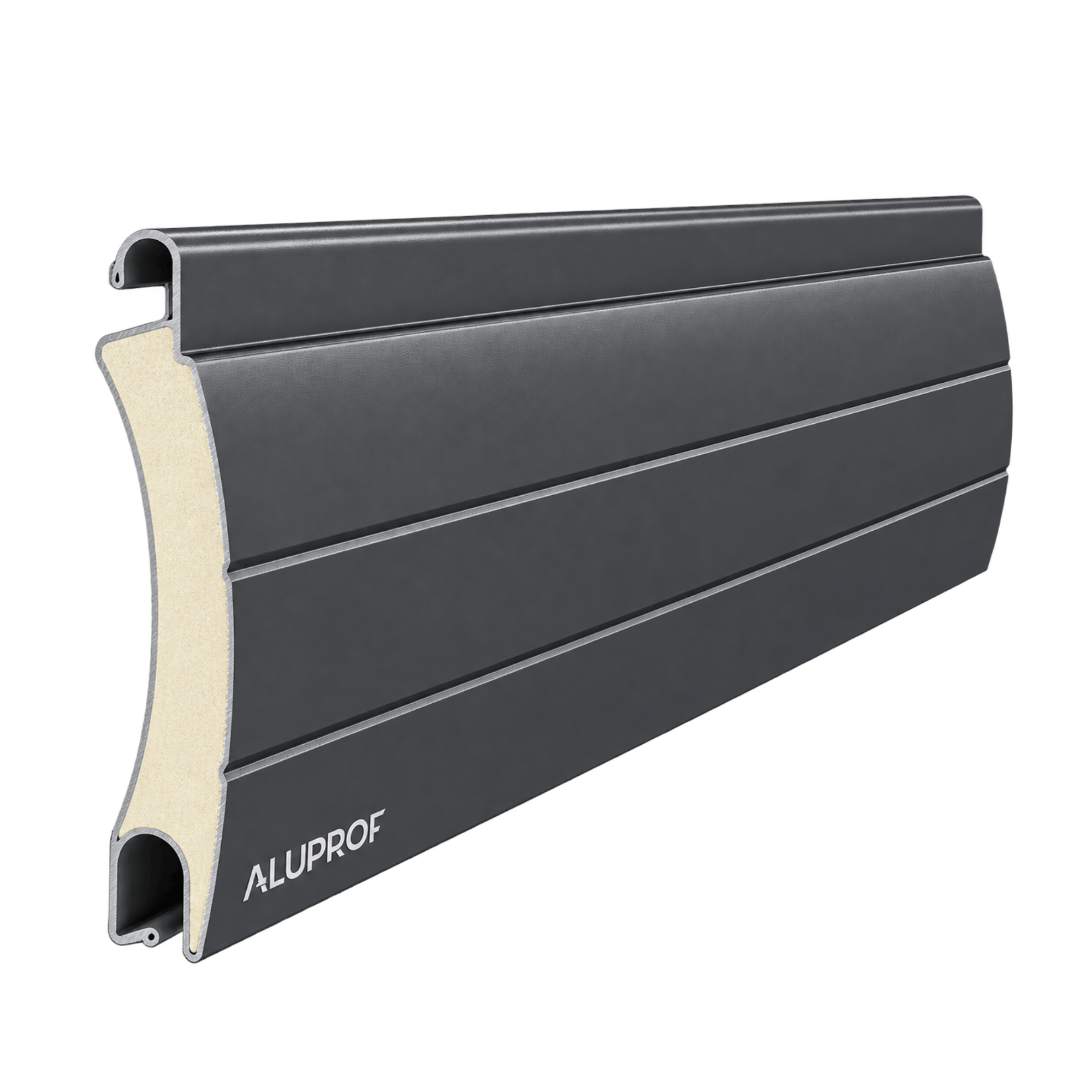 Aluprof Rolltor Anthrazitgrau (23) / 40cm Aluprof ALU Rolladenpanzer unperforiert PA55