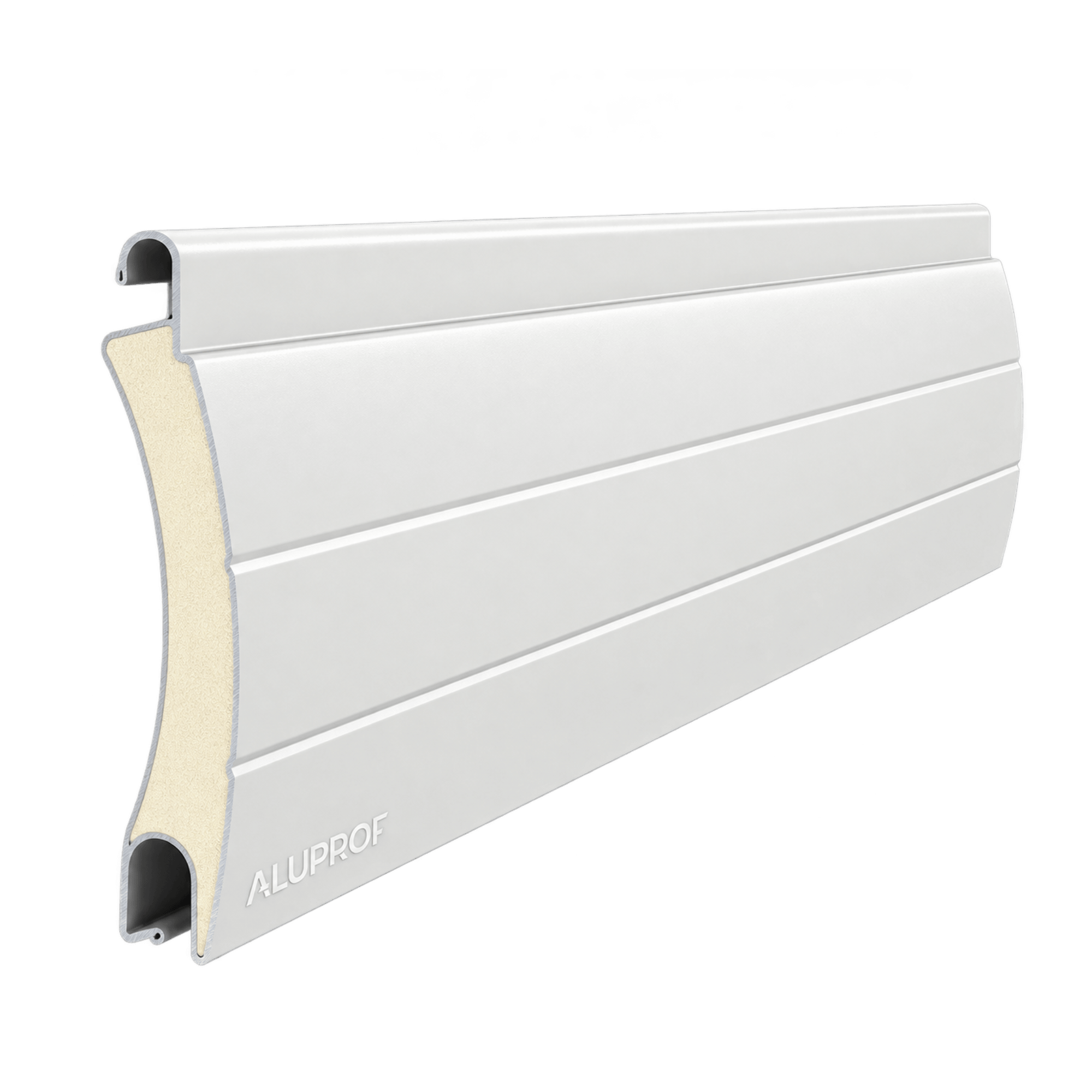 Aluprof Rolltor Weiss (02) / 40cm Aluprof ALU Rolladenpanzer unperforiert PA55