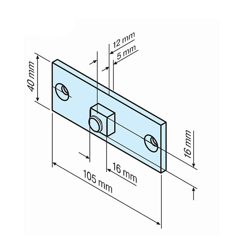 BECKER-Antriebe GmbH Fensterbauteile Becker Anschlussteil HK 4Kant 16mm