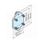 BECKER-Antriebe GmbH Fensterbauteile Becker Plattenlager HK mit Adapterplatte