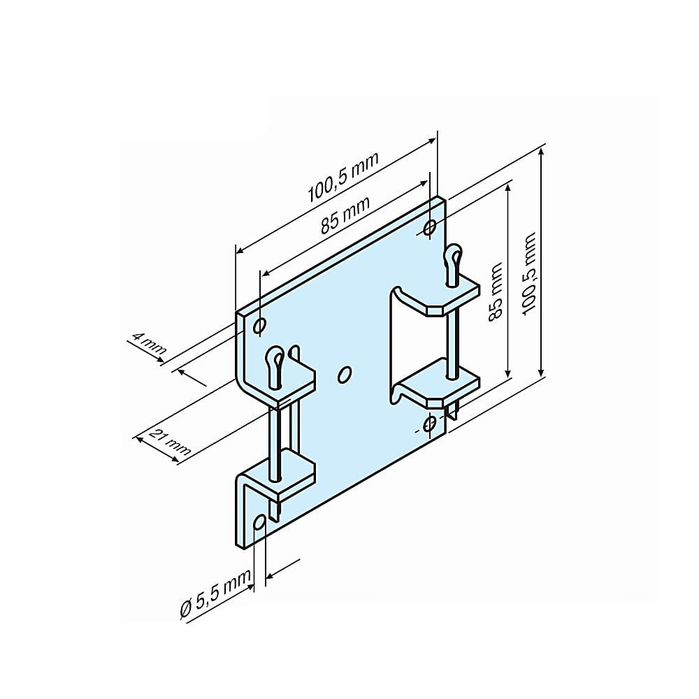 BECKER-Antriebe GmbH Fensterbauteile Becker Plattenlager L für B-Lasche