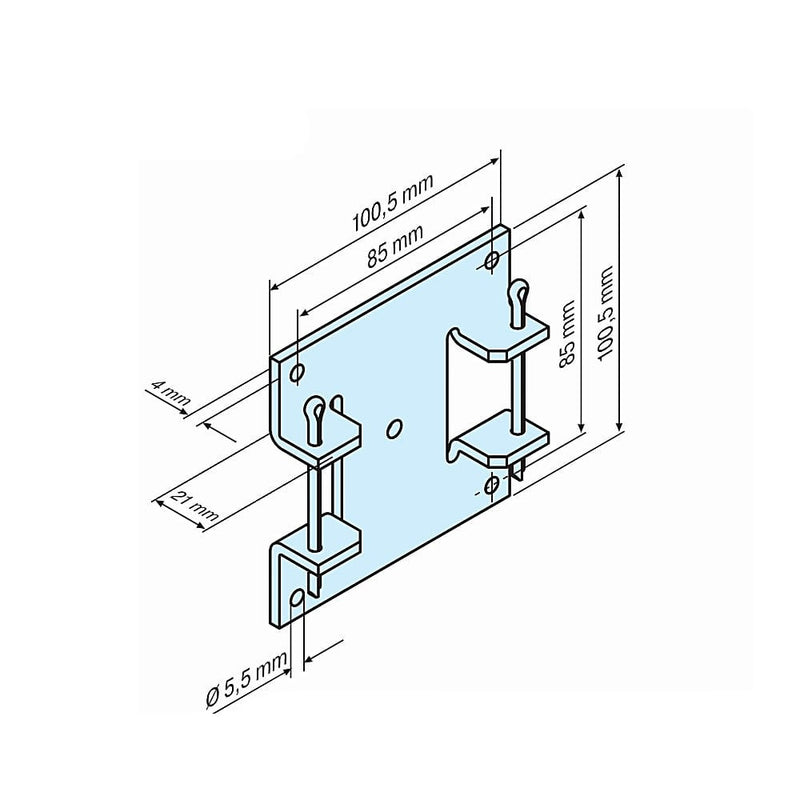 BECKER-Antriebe GmbH Fensterbauteile Becker Plattenlager L für B-Lasche